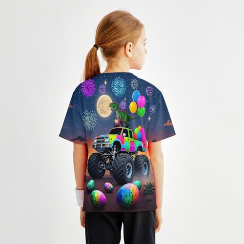 Image of Hgvoetty Boys Girls Graphic T-Shirts Kid 3D Casual Tops Tees for 6-16 Years