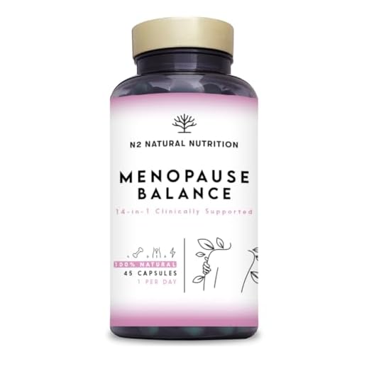 Menopausia, Equilibrio Estrógenos Femeninos y Progesterona. Fórmula 14 en 1 con Respaldo Clínico, 45 Cápsulas con Omega 3, Vitamina d3 y k2, Biotina. N2 Natural Nutrition®
