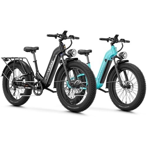 Aipas M1 Pro Electric Bike for Adults, 26 x 4 Fat Tires, 48V 17.5Ah Battery