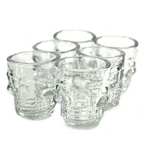 Copo de Vidro Caveira Shot Dose 50ml