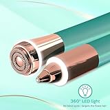 iMusthav 2 in 1 Eyebrow and Facial Hair Remover for Women Painless Electric Razor Epilator Trimmer Shaver with 18K Gold-Plated, USB Rechargeable, 360° LED for Flawless Eyebrow and Face Hair Removal - Image 5