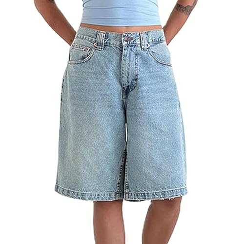 Pantalones cortos de mezclilla veraniegos y transpirables para paseos urbanos Y2K