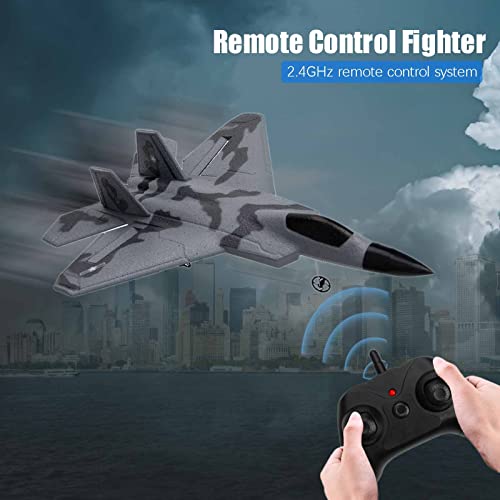 Eayaele Foam F-22 Rc 2 Ch Remote Control Fighter Jet Plane Airplane Toy For Adults Kids Boys Beginners Easy Ready To Fly(Camouflage) #TOP1