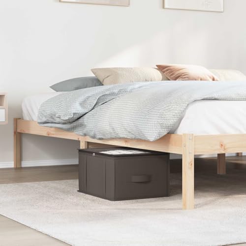 Conteneur anti-poussière pliable gris pour optimiser les petits espaces