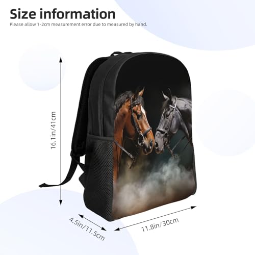 Mochila impermeable para senderismo con estampado de caballos miniatura 4
