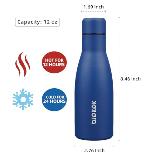 Image of BJPKPK 12 oz Small Mini Water Bottle, Insulated Stainless Steel Flask