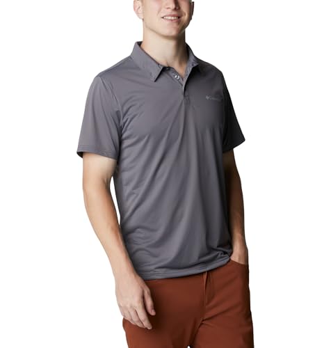 Image of Columbia Men's Solid Regular Fit Hike Polo
