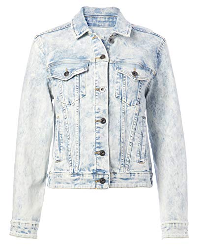 Ella Moss womens Classic Jean Denim Jacket, Celeste, Medium US