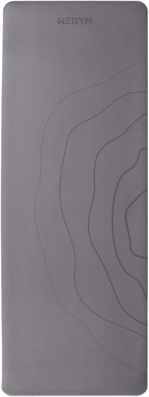 WeGym Premium Yoga Mat 4 mm Thick Large Exercise Mat Non-slip Anti-Tear Fitnesss Mat Men Women’s Eco-friendly Yoga Mat for Yoga Pilates Home Workout