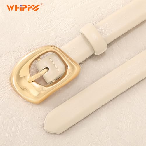 WHIPPY Skinny Women Leather Belt Ladies Thin Waist Belts for Dresses Jeans Pants3