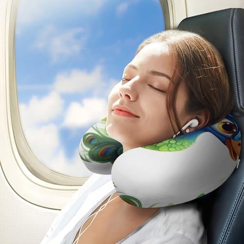 Almohada de espuma viscoelástica U con funda lavable miniatura 3