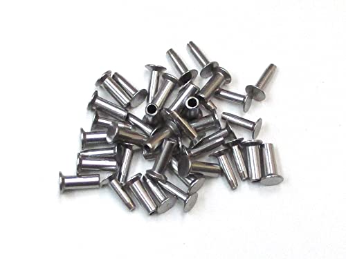 リベット 包丁用 大 頭部径8ミリ (太さ4ミリ) ステンレス 10組(20本) 平頭鋲 リベット 包丁用 大 頭部径8ミリ (太さ4ミリ) ステンレス 10組(20本) 平頭鋲