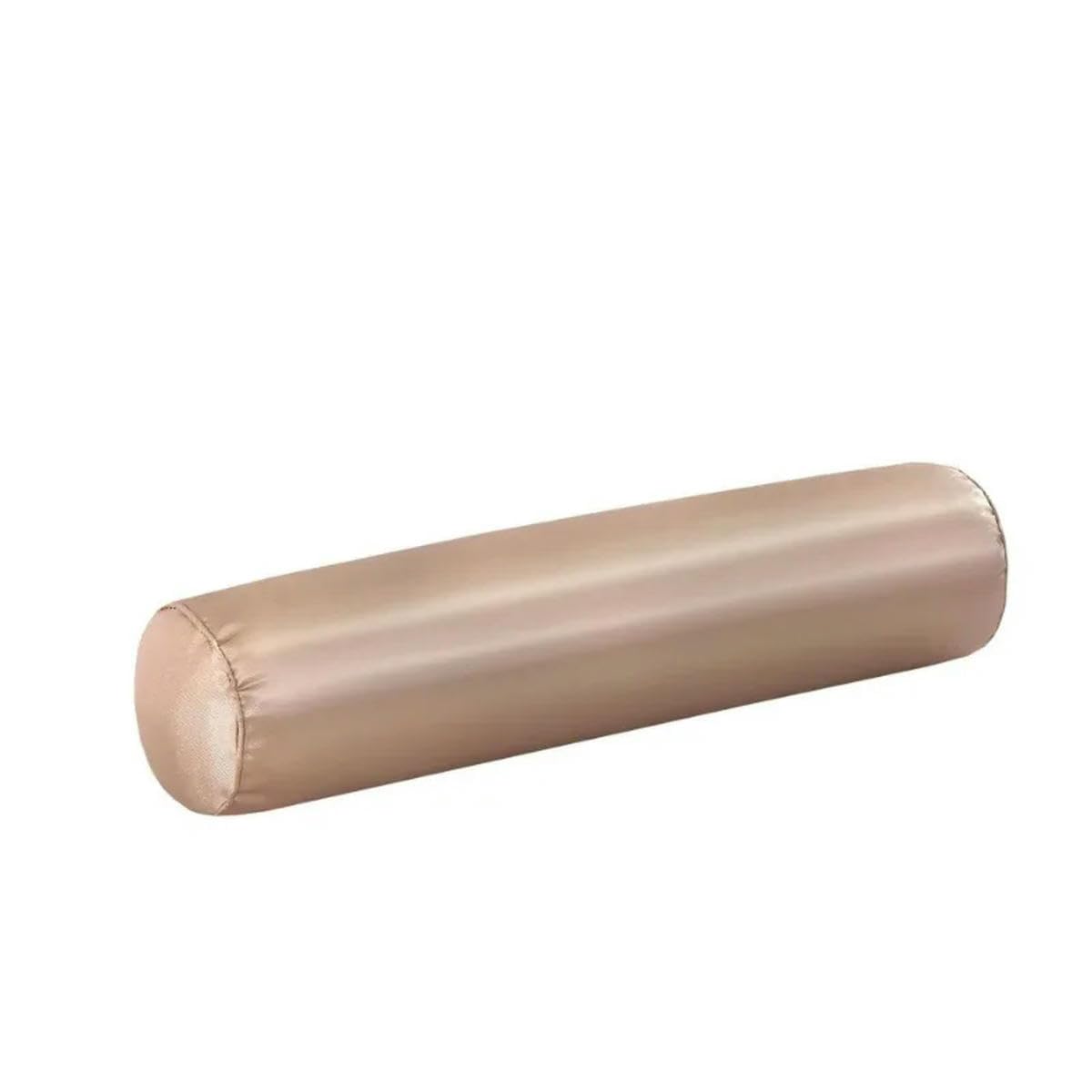 Oreiller cylindrique Rond en Rouleau Cervical, Housse Amovible et Lavable, conçu de manière Ergonomique pour la tête, Le Cou, Le Dos et Les Jambes - Soie glacée - Vert - 20 x 120 cm - 1 pièce