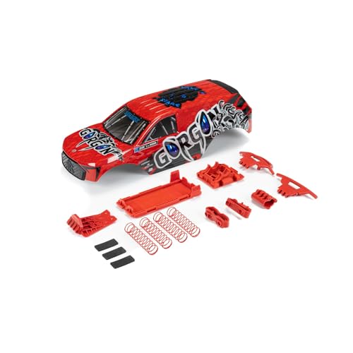 ARRMA Gorgon Painted Decaled Body Set (Red), ARA402351