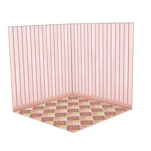 Salle de bain rose miniature 1/6 décor de fond pour vitrine auto