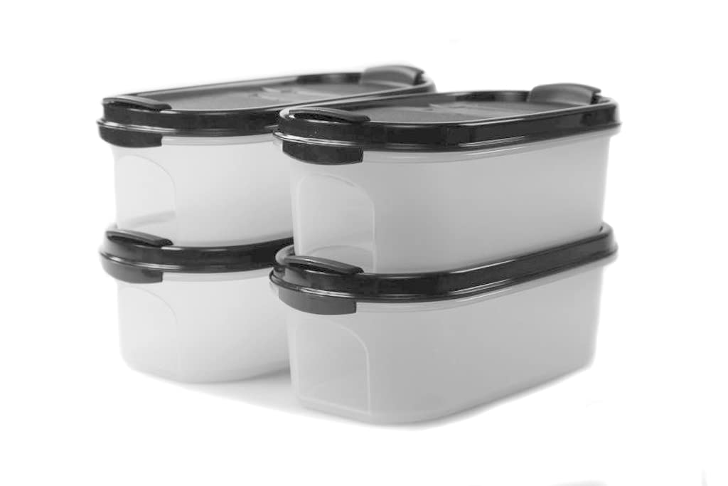 Tupperware Eidgenosse 500 ml schwarz mit Schütte Vorrat Dose Box Modular (4)