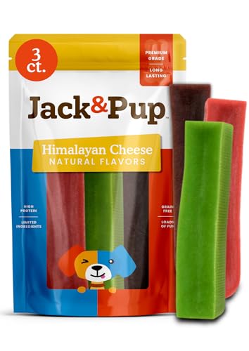 Yak Chews, Himalayan Dog Chew Long Lasting, Large 3 Pack