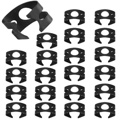 COZERI Pack of 20 Retaining Clips Retaining Spring Brake Hose Brake Line for Volkswagen Golf, Scirocco, Audi 171611715 4D0611715B, Brake Line Bracket, Brake Hose Clamp