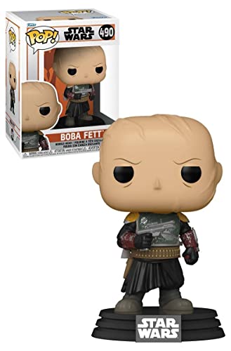 Funko Pop! Star Wars: Mandalorian - Boba Fett Without Helmet Vinyl Bobblehead Exclusive