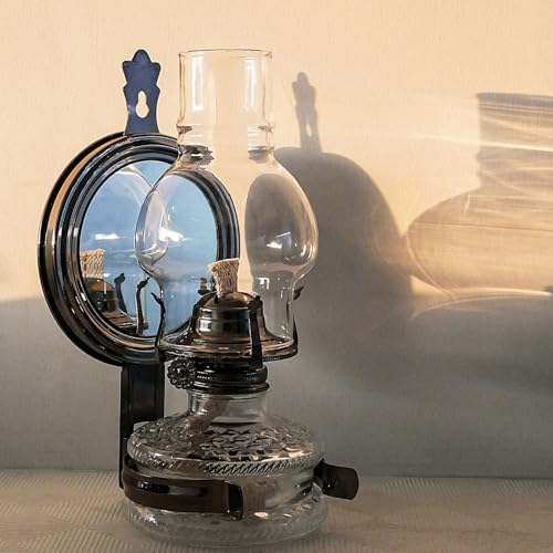 SYOENK Oil Lamp Chimney Replacement 3 Inch Base by 6 1/4 Inch Tall Glass Shade Clear Borosilicate Hurricane Lamp Glass for Kerosene Oil Lamps Chimney Parts & Accessories