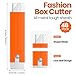 Lasnten 48 Pieces Box Cutters Bulk Retractable Cardboard Cutter Single Edge Handy Mini Box Knife Razor Blade Cutter Iron Body Utility Knife for Paper Packages Letter(Orange)