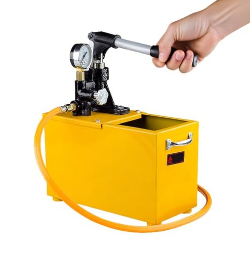 pompa di prova idraulica manuale per test di pressione della conduttura, gamma da 1,6 mpa a 40 mpa, include valvola di riduzione della pressione e quadrante per serbatoi semi o completamente chiusi
