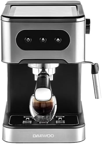 Daewoo 20bar Espresso Coffee Maker With Steam Wand, Barista Quali...