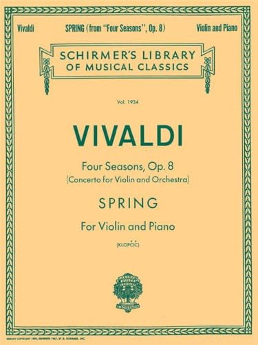 Spring: Schirmer Library of Classics Volume 1934 Violin and Piano