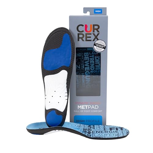 Image of CURREX MetPad Insoles for Everyday Relief & Support - Arch Support Shoe Inserts w /Metatarsal Pads to Help Reduce Foot & Heel Pain While Walking & at Work - for Men & Women - High Arch, XXL