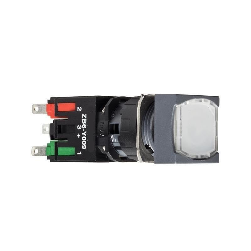 Bouton poussoir carré XB6CW1B1B à contact double pour une commutation sécurisée