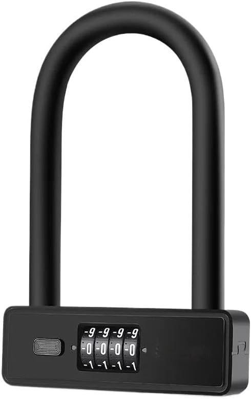 ,Bike Locks Heavy Duty/Bicycle Chain/Cycling Lock,Codes for Bike Cycle, Moto, Door, Gate Fence(Black) (Black)
