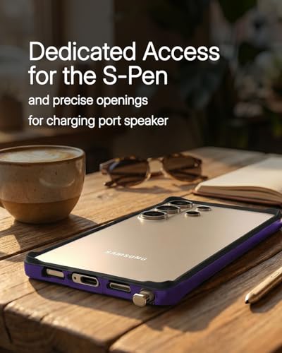 Image of RAEGR Case | Anodized Aluminum Bumper | Edge Armor Protective Minimal Case Designed for Galaxy S26 Ultra (2026) - Purple RG10660