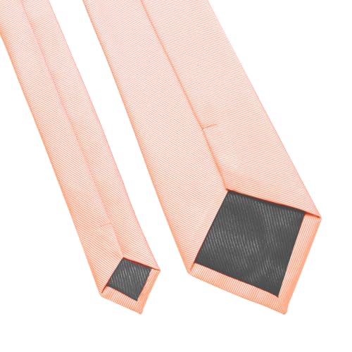 Image of DecTwig Men's Ties Solid Color Formal Neckties 3.15 inch (8CM) Black Ties For Men