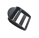 D DrNeeko 20 Pcs 1' (25mm) Plastic Tension Locks Triglide Buckles for Belt Backpack Camping Bag Belt Suitcase (Black)