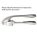 Seyee-bro Garlic Press Professional Crush Garlic Stainless Garlic Mincer Easy to Clean and Highly Durable