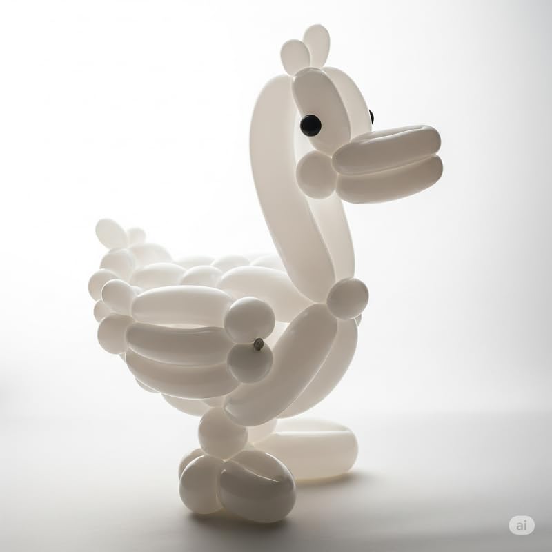 Image of long Modelling, Twisting, Tube Balloons, Pack of 100 (White)