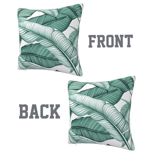 Housse de coussin douce et moderne 50x50 cm vert pour deco lit de luxe
