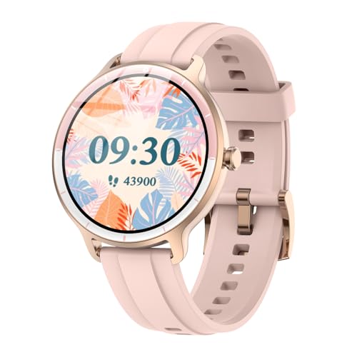 Smartwatch Damen Herren – 1.27 Smart Watch mit Bluetooth Anrufe, WhatsApp/App-Benachrichtigungen, Herzfrequenz, Schlafmonitor, 120+ Sportmodi, IP68 Wasserdicht – Fitnessuhr Kompatibel mit iOS Android