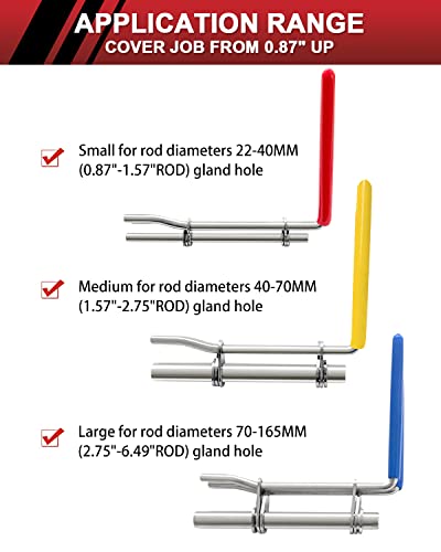 Kit de ferramentas de instalação de vedação hidráulica 5 peças, ferramentas de vedação de reparo de