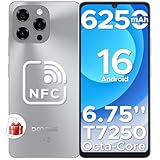 DOOGEE Note 58 Smartphone Android 16, 32(8+24)GB+128GB/2TB TF Cellulare, 6.75" HD+ 90Hz Schermo, 6250mAh, 16MP+8MP Telefono Cellulare, 4G Dual SIM/Octa Core/Widevine L1/ NFC/OTG/Face ID/GPS, Naturali