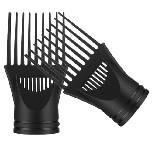 DOITOOL Universal Blow Dryer Comb Attachment 2-Pack Hair Dryer Air Collecting Nozzle Comb for Styling and Straightening Portable Hair Accessories 5.1X2 Inch