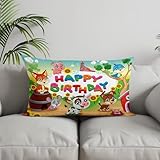 Chenlane Fundas de almohada de seda industriales modernas para sofá, 30 x 50 cm