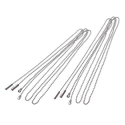 DOITOOL Catena Per Ventilatore Da Soffitto e Luce 4 Pezzi in Metallo Resistente e Durevole Per Interruttori Lampade Da Parete e Ciondolo Decorativo Per Camera Letto e Bagno