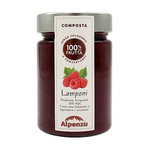 ALPENZU COMPOSTA DI LAMPONI 100 % FRUTTA 340 GR