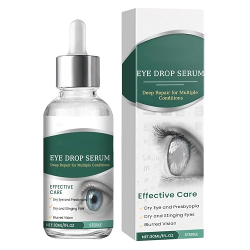 Gotas para Ojos Secos, de Ojos Rojos, Solución Lubricante en Cuentagotas para Niños, del Enrojecimiento, Uso Diurno y Nocturno, Rehidratación, Confort Visual