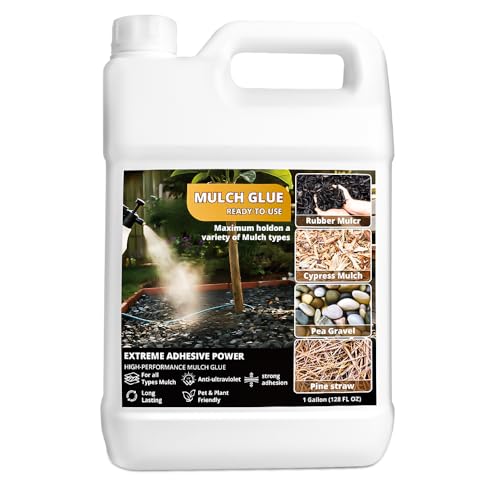 Mulch Glue for Landscaping,Rock Glue,Non-Toxic Mulch Anchor...