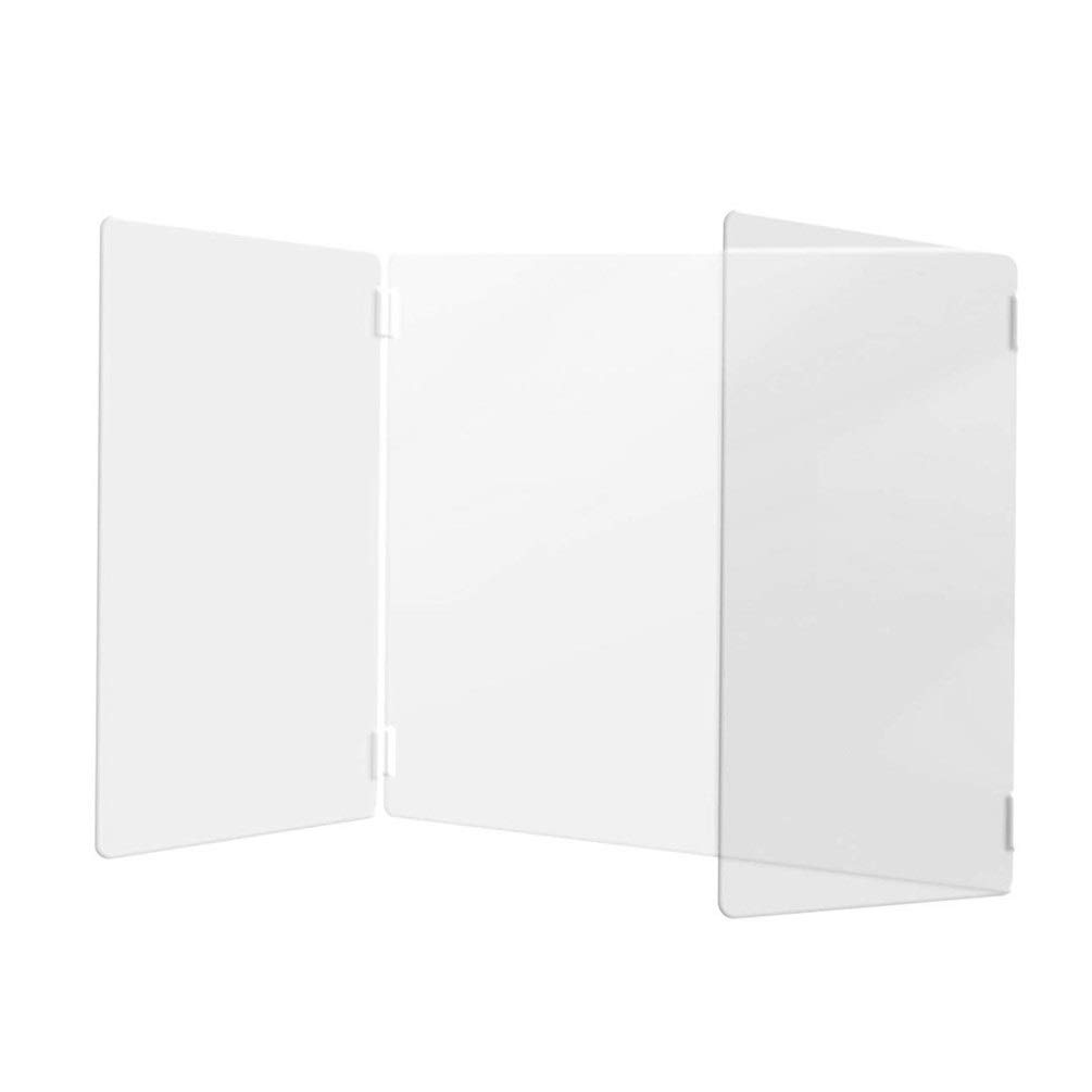 Buy Sucastle Sneeze Guard 3Sided, Foldable Shield Board Plexiglass
