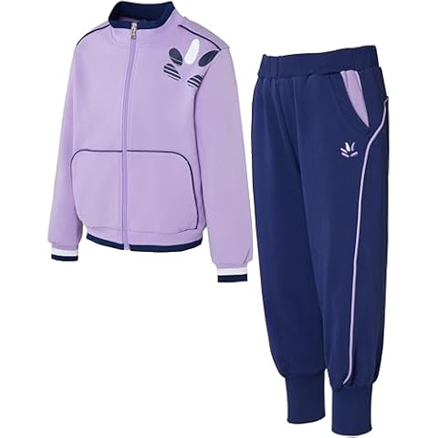 ROROANCO Boys' 2-Piece Tracksuit Set-3D Fit Cover