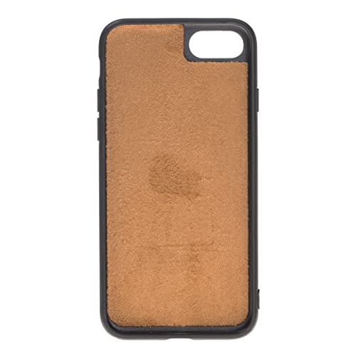 Hardiston Genuine Premium Leather Handmade Wallet Case For Iphone 7/8 / Se Double Folio Card Holders - Detachable Magnetic Flip Cover - Horizontal Kickstand - Protection For All Edges (Brown) #TOP7