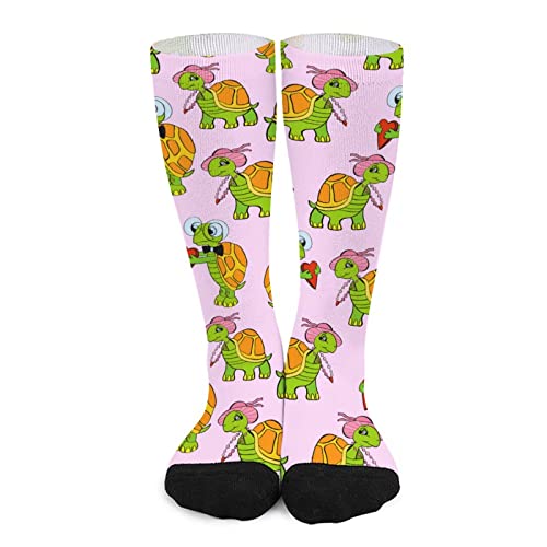Lustige Socken, Unterwasserliebhaber, Schildkröten, für Herren und Damen, sportlich, 40 cm Cover